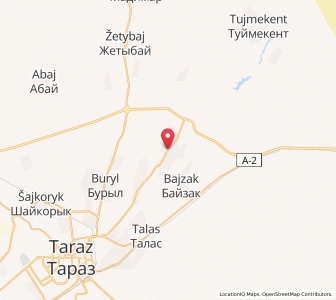 Map of Sarykemer, Zhambyl