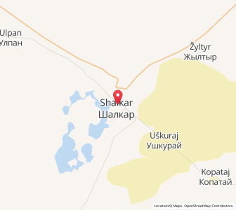 Map of Shalqar, Aqtöbe