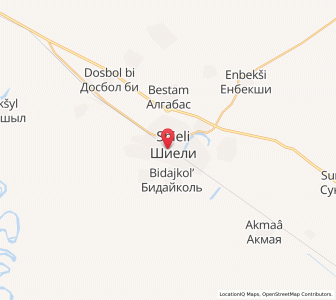 Map of Shiyeli, Qyzylorda