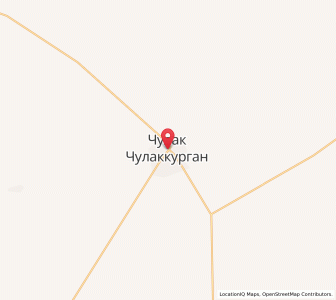 Map of Sholakkorgan, South Kazakhstan