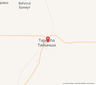 Map of Taiynsha, North Kazakhstan