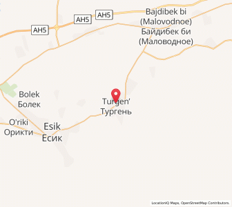 Map of Turgen, Almaty