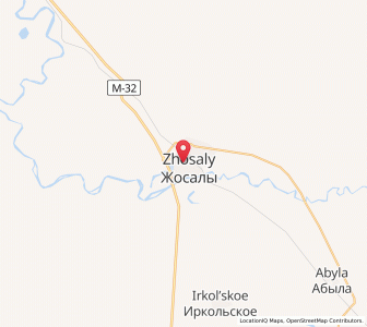Map of Zhosaly, Qyzylorda