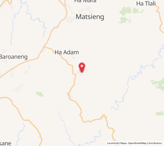 Map of Makhakhe, Mafeteng