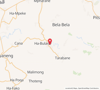 Map of Mapoteng, Berea