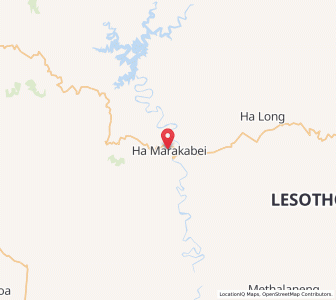 Map of Marakabeis, Thaba-Tseka