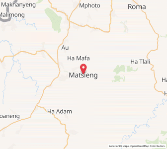 Map of Matsieng, Maseru