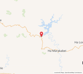 Map of Mohale, Thaba-Tseka