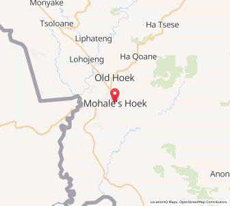 Map of Mohale’s Hoek, Mohaleʼs Hoek