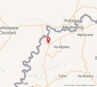 Map of Peka, Leribe