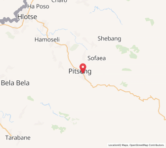 Map of Pitseng, Leribe
