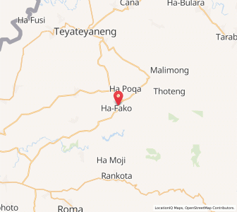 Map of Sefikeng, Berea