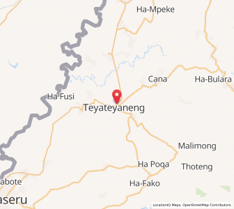 Map of Teyateyaneng, Berea