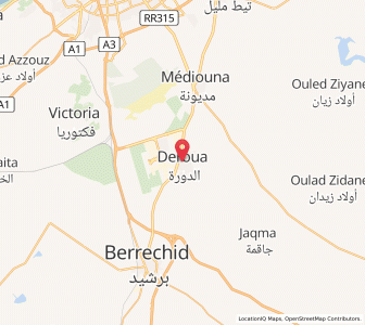 Map of Ad Darwa, Casablanca-Settat