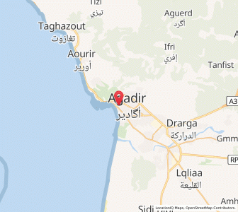 Map of Agadir, Souss-Massa