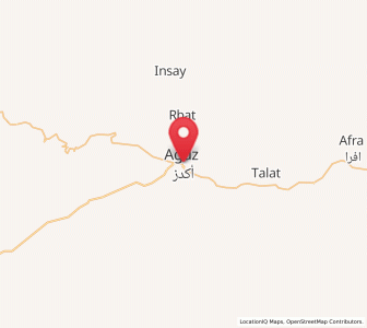 Map of Agdz, Drâa-Tafilalet
