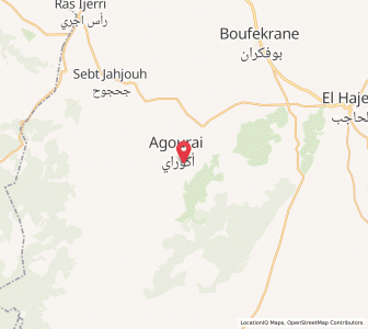 Map of Agouraï, Fès-Meknès