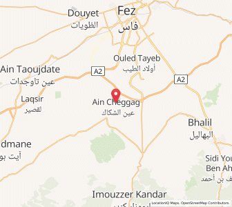 Map of Aïn Cheggag, Fès-Meknès