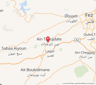 Map of Aïn Taoujdat, Fès-Meknès