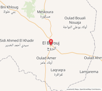 Map of Al Brouj, Casablanca-Settat