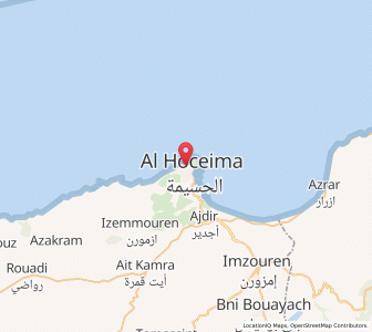 Map of Al Hoceïma, Tanger-Tetouan-Al Hoceima
