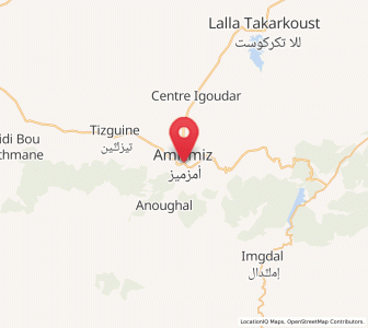 Map of Amizmiz, Marrakesh-Safi