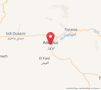 Map of Aoulouz, Souss-Massa