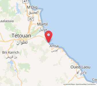 Map of Azla, Tanger-Tetouan-Al Hoceima
