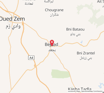 Map of Bejaâd, Béni Mellal-Khénifra