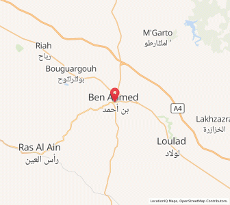 Map of Ben Ahmed, Casablanca-Settat