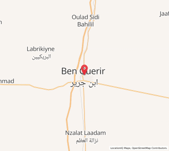 Map of Ben Guerir, Marrakesh-Safi