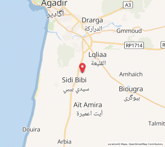 Map of Ben Jerrar, Souss-Massa