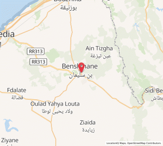 Map of Benslimane, Casablanca-Settat