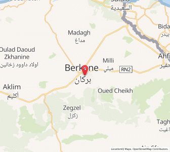 Map of Berkane, Oriental