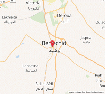 Map of Berrechid, Casablanca-Settat