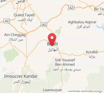 Map of Bhalil, Fès-Meknès