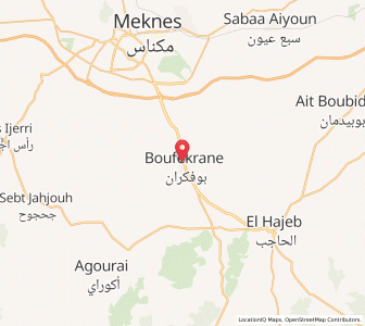 Map of Bou Fekrane, Fès-Meknès