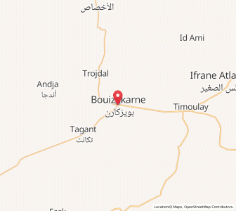 Map of Bou Izakarn, Guelmim-Oued Noun