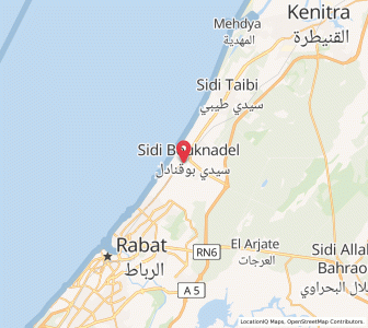 Map of Bouknadel, Rabat-Salé-Kénitra