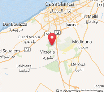 Map of Bouskoura, Casablanca-Settat