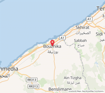 Map of Bouznika, Casablanca-Settat