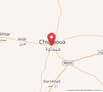 Map of Chichaoua, Marrakesh-Safi