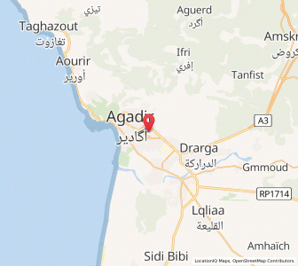 Map of Dakhla, Souss-Massa