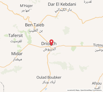Map of Driouch, Oriental