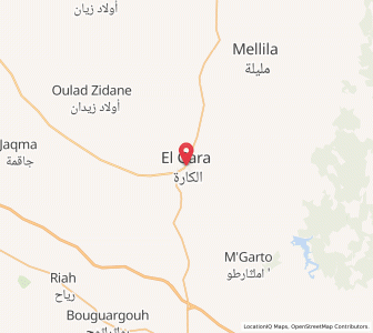 Map of El Gara, Casablanca-Settat