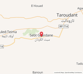 Map of El Guerdane, Souss-Massa