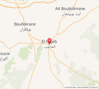 Map of El Hajeb, Fès-Meknès