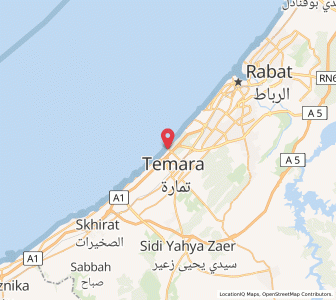 Map of El Harhoura, Rabat-Salé-Kénitra