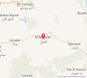 Map of El Menzel, Fès-Meknès