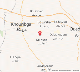 Map of Hattane, Béni Mellal-Khénifra